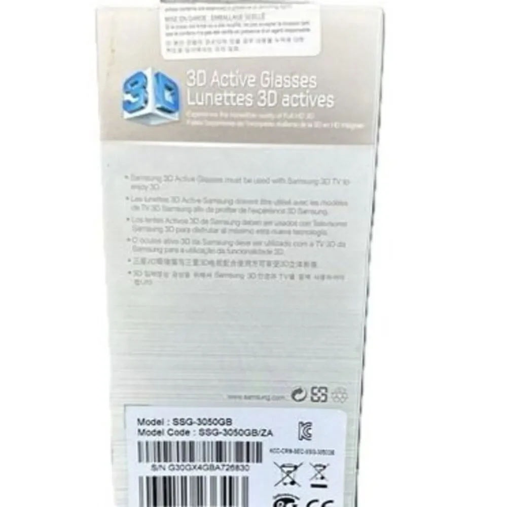 Samsung 3D Active Glasses SSG-3050GB for Smart TV – New in Box